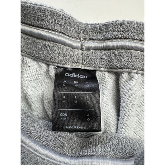 Adidas Climalite Track Pants Jogging Running Men’s Medium Striped Gray White - Picture 4 of 7